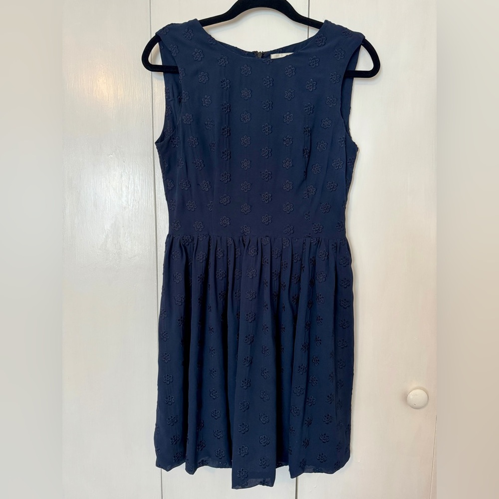 3.1 Phillip Lim Navy Mini Dress w/ Embroidered Flowers